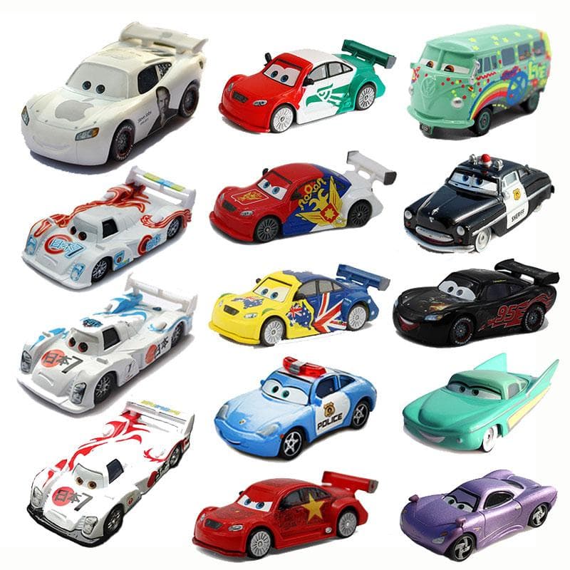 Auta 2 3 Disney Pixar edycja limitowana Jobs McQueen radiowóz wersja lodowa śnieżna Japonia 7 Sally radiowóz Car1:Samochodziki ze stopu 55 Zabawki