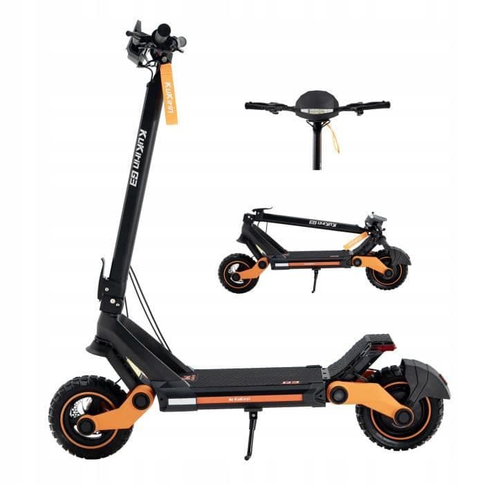 KugooKirin G3 - Hulajnoga Elektryczna - Koła 10  -Bateria 52V 18AH - Silnik 1200W - Czarny
