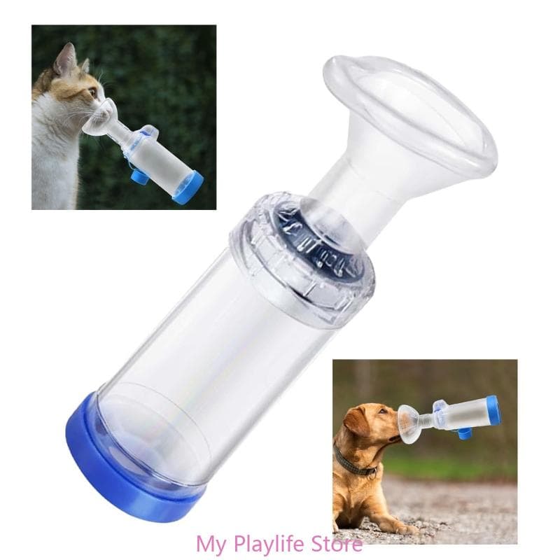 Instrukcja Koty Psy Nebulizator na Problemy z Oddychaniem Maska Nebulizatora dla Małych Kotów Psów Uchwyt Ręczny Inhalator Spacer