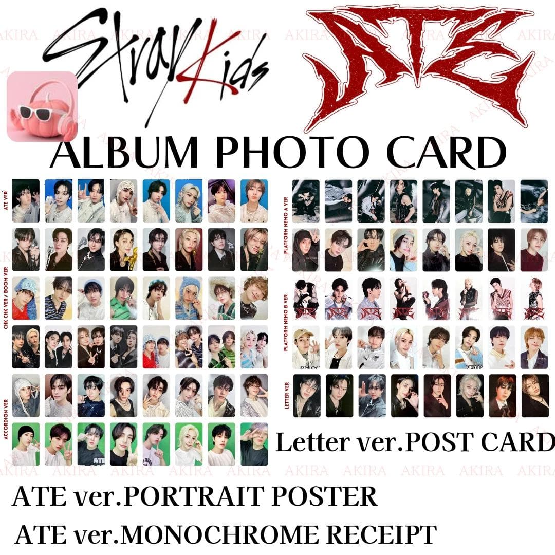 Stray Kids MINI ALBUM ATE ALBUM KARTA ZE ZDJĘCIEM OFICJALNA