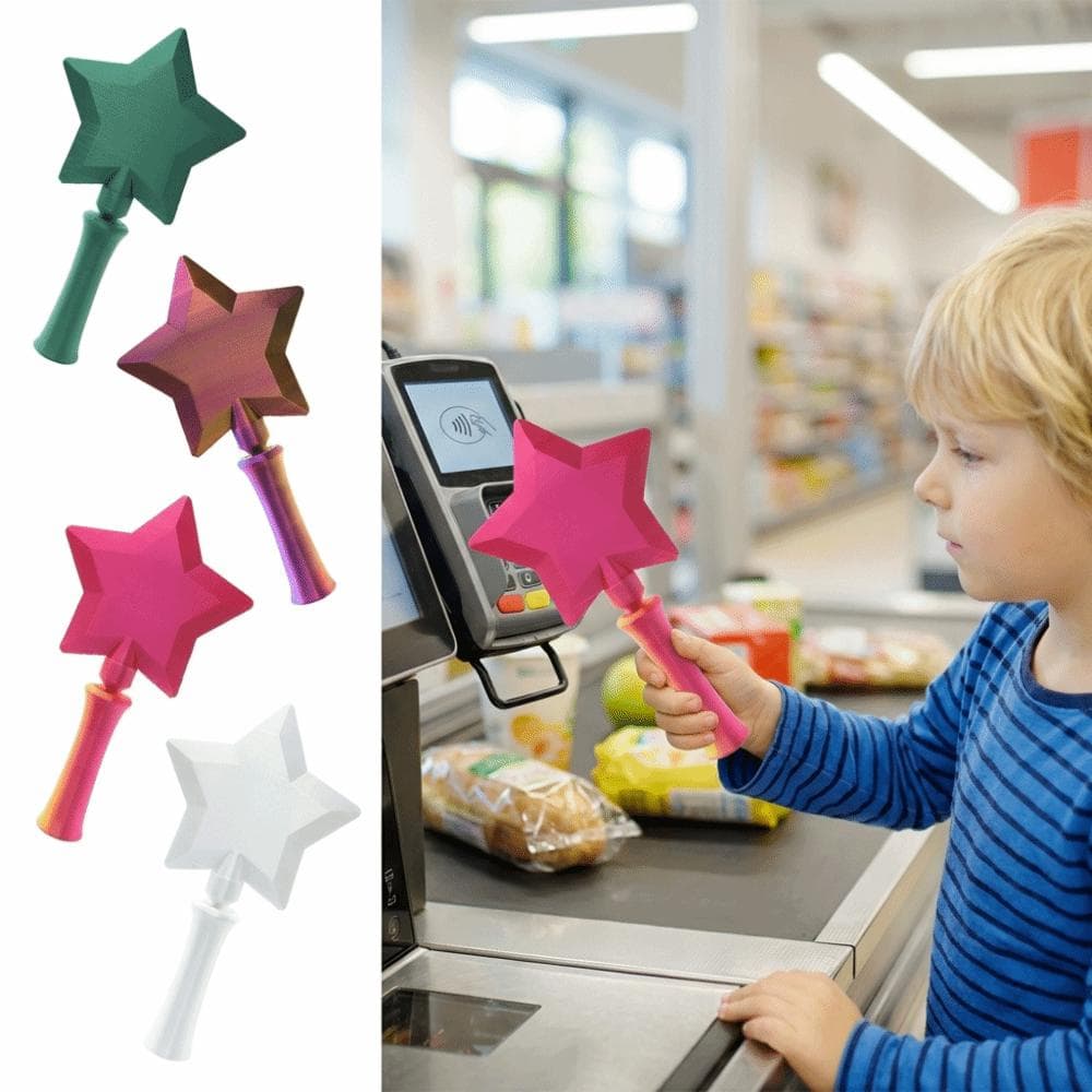 Rozciągliwa Drukowana 3D Różdżka Tap To Pay Przenośny Uchwyt na Różdżkę Gwiezdnej Magii Narzędzia Płatnicze cm