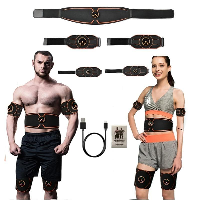EMS stymulator mięśni pas wyszczuplający do ciała brzucha elektryczny inteligentny ABS trener ramię noga talia odchudzanie Fitness pas wibracyjny