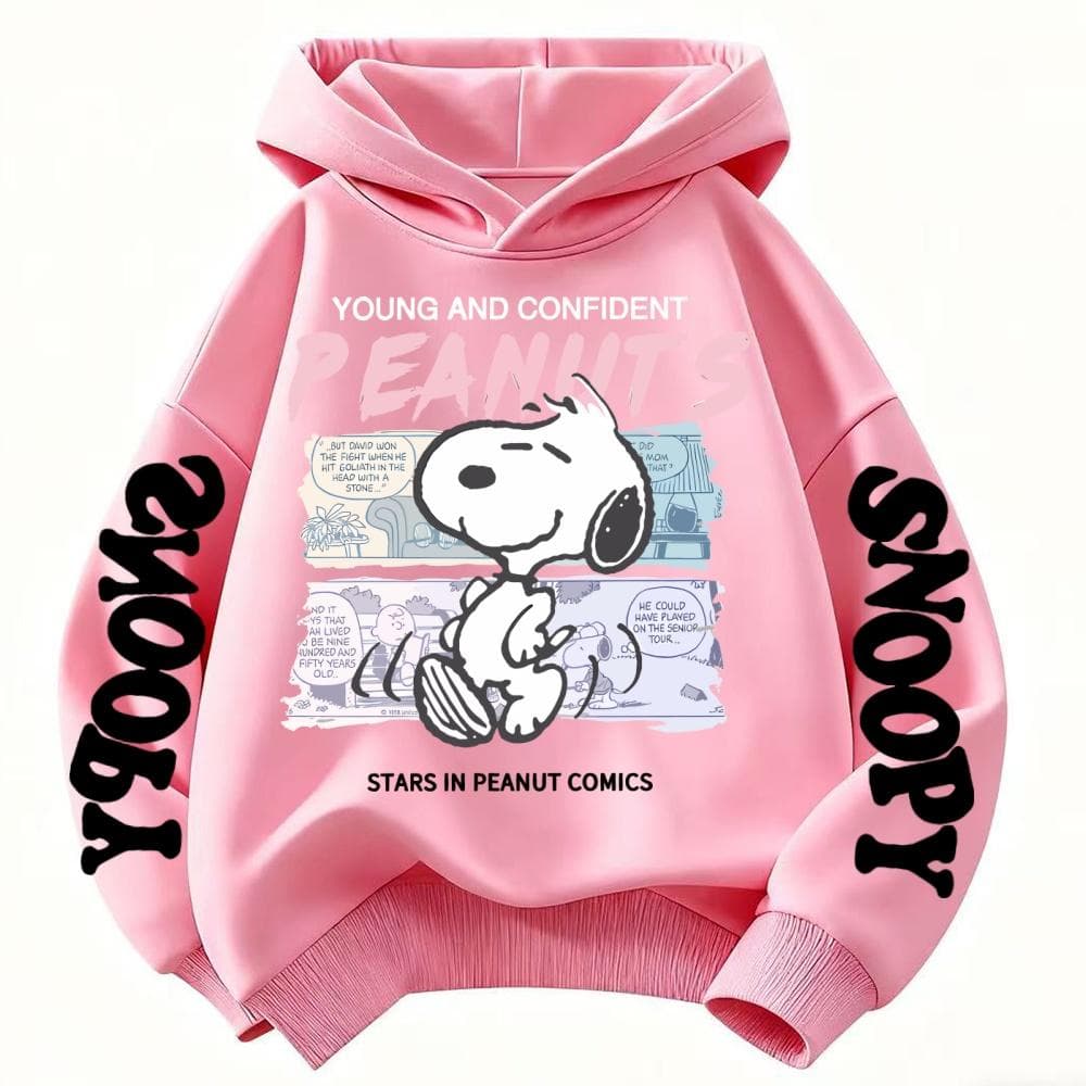 Jesienna Moda Bluzy Dziecięce, Fajne Bluzy z Kreskówką Snoopy dla Chłopców i Dziewczynek, Codzienna Odzież Dziecięca Top cm