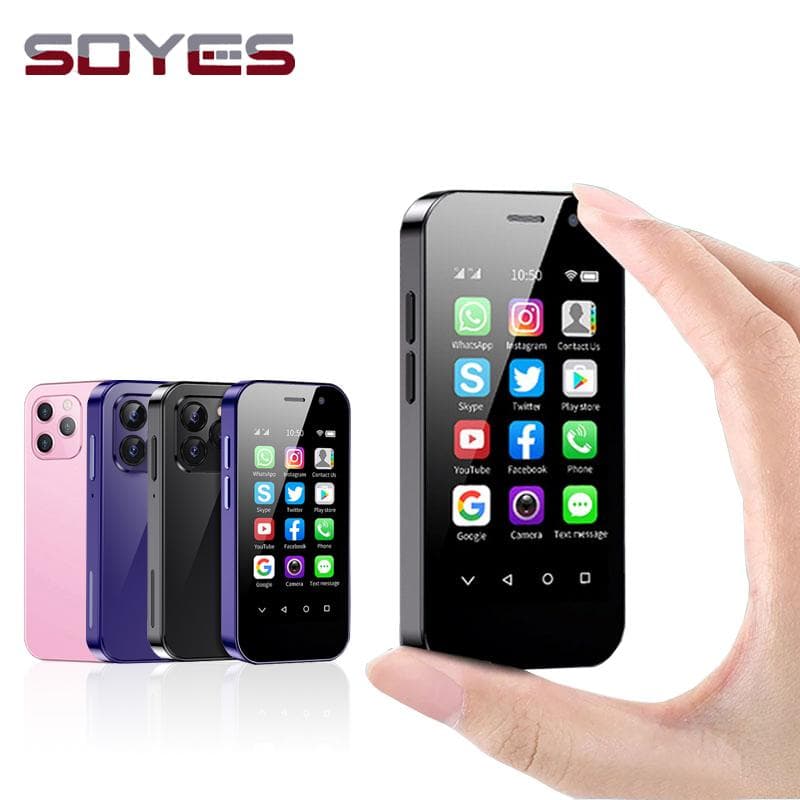 SOYES XS14 PRO 4G Mały smartfon 3,0 cala Android 9.0 RAM 2 GB / 3 GB ROM 16 GB / 32 GB 2600 mAh Face ID Dual SIM Telefon komórkowy czarny