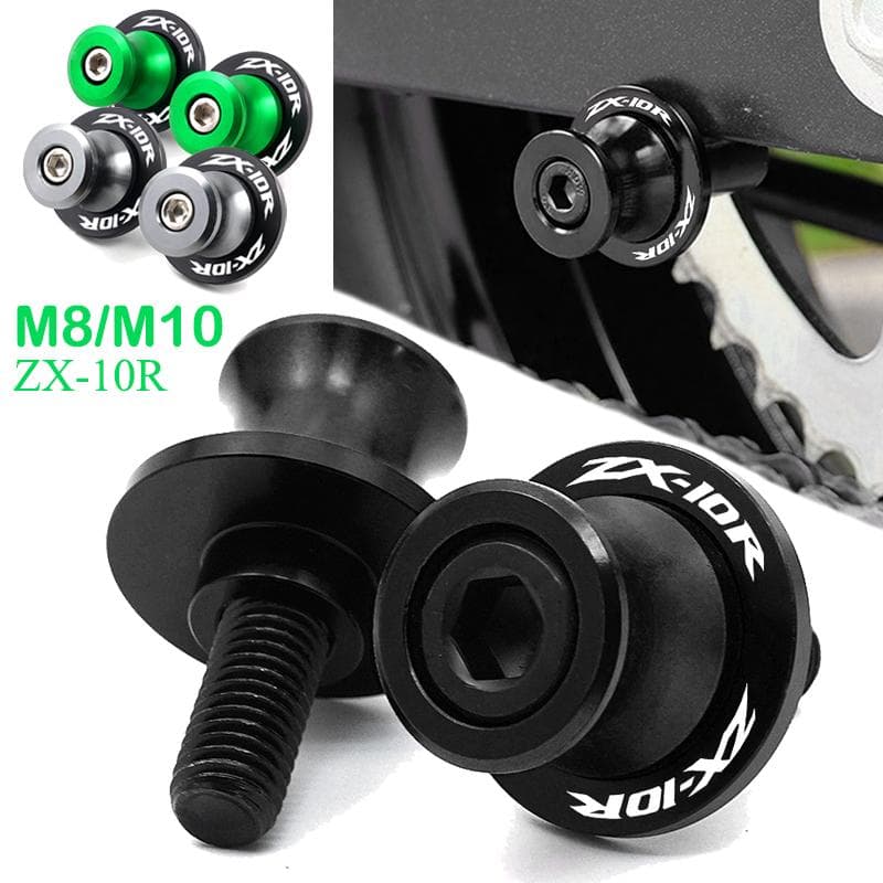 Dla Kawasaki Ninja ZX10R ZX-10R ZX 10R 10 R 2005-2009 2011- Akcesoria Motocyklowe CNC Szpule Wahacza Slider Stojak