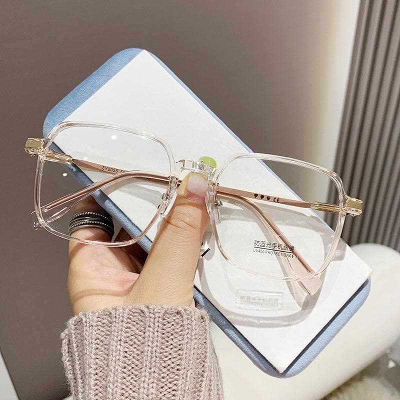 Ponadgabarytowe okulary do czytania Modne okulary blokujące niebieskie światło Dalekowzroczne damskie okulary optyczne o wysokiej rozdzielczości