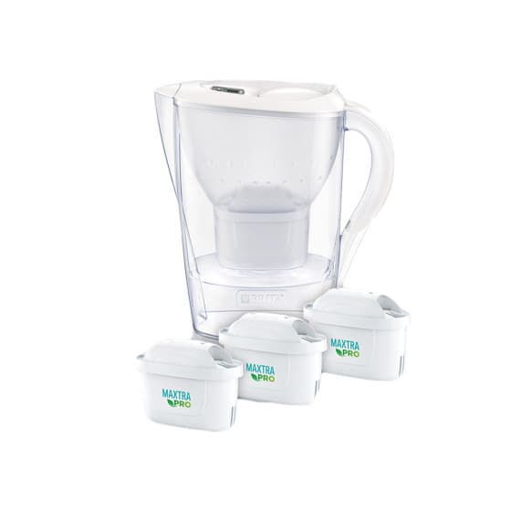Dzbanek filtrujący do wody BRITA Marella Cool White, 2,4 l + 3 filtry do wody BRITA Maxtra+