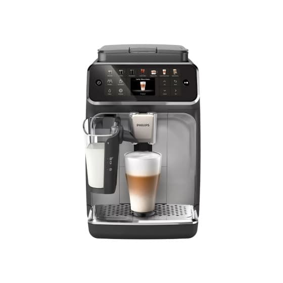 Ekspres ciśnieniowy Philips Series 4400 LatteGo EP4446/70 - czarny/srebrny