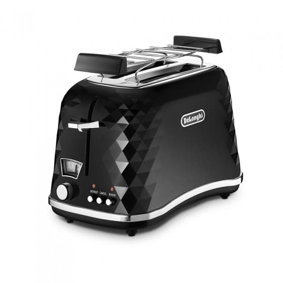 Toster elektryczny DeLonghi Brillante CTJ2103.BK – 900 W, czarny
