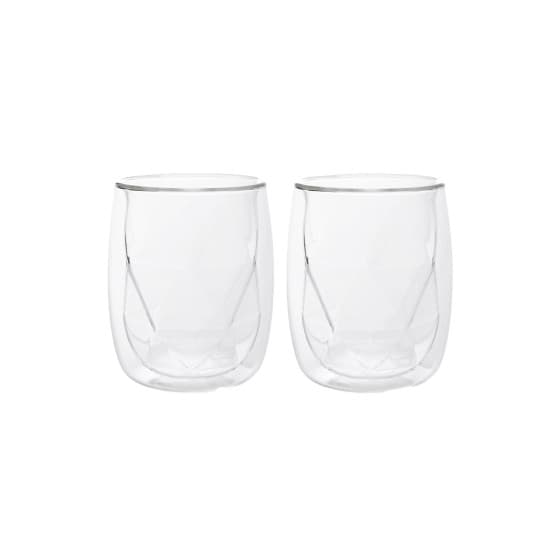 Szklanki z podwójnego szkła Homla CEMBRA MODERN, 2 x 280 ml