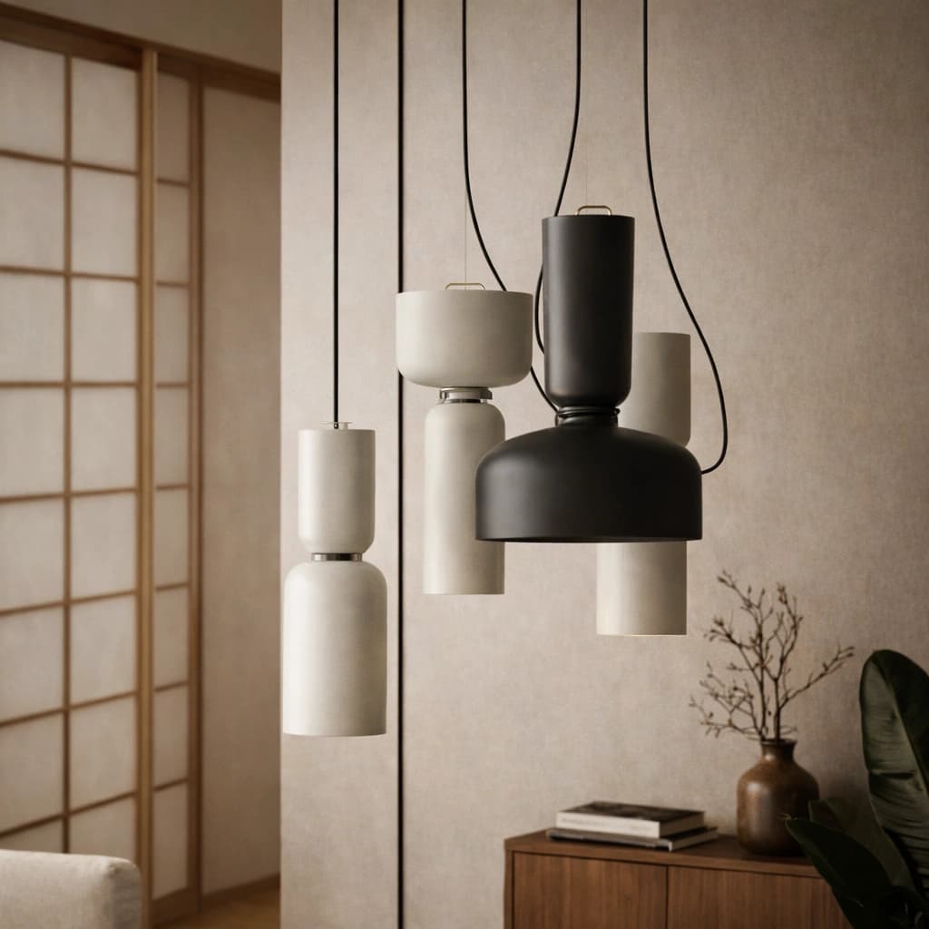 YoruHiru – minimalistyczna lampa wisząca w stylu Japandi | światło inspirowane harmonią dnia i nocy