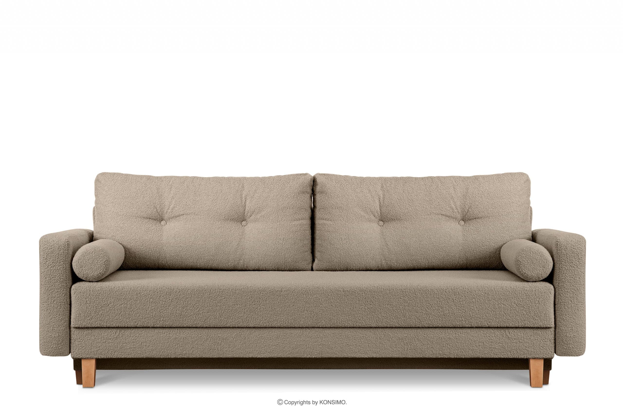 Sofa baranek szarobeżowa ERISO