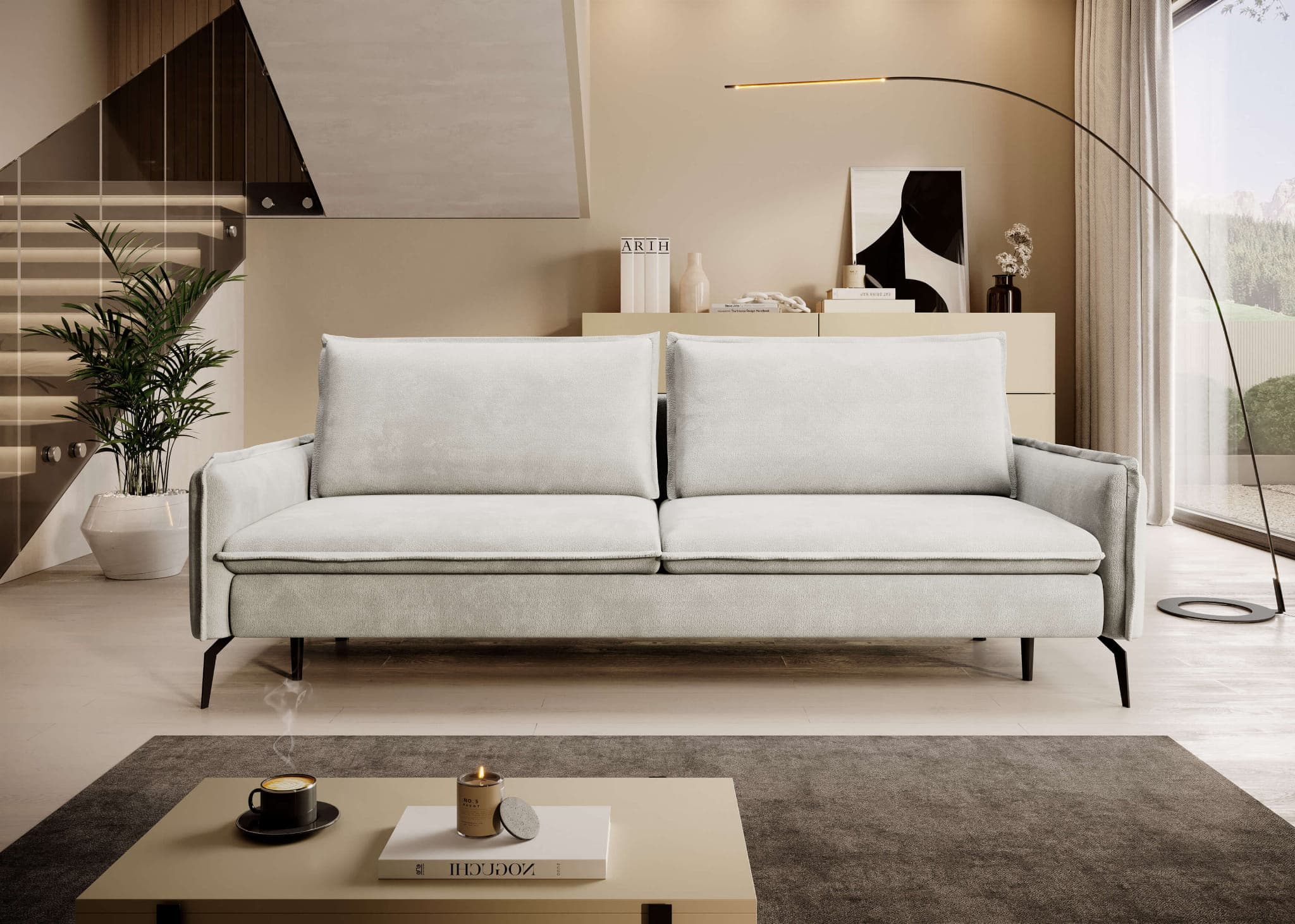 Sofa z funkcją spania GLOSSY | kolory do wyboru