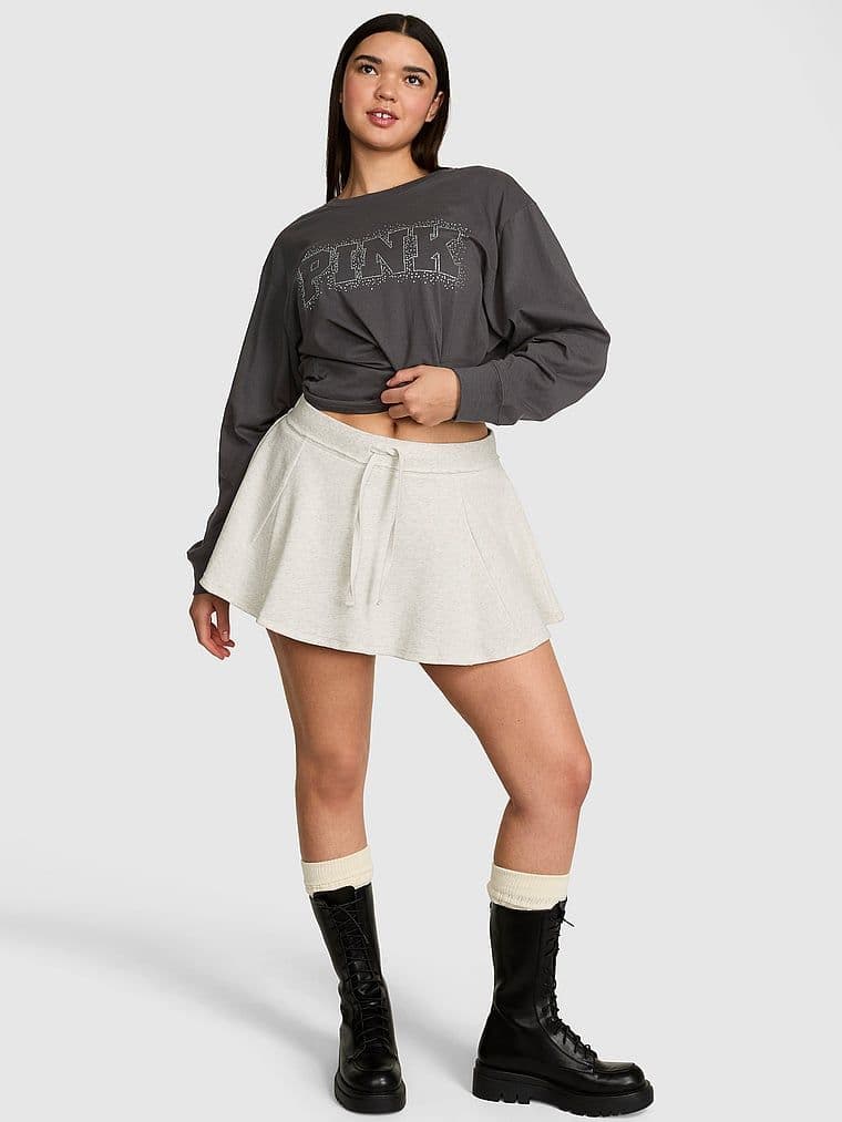 Bawełniany T‑shirt z długim rękawem