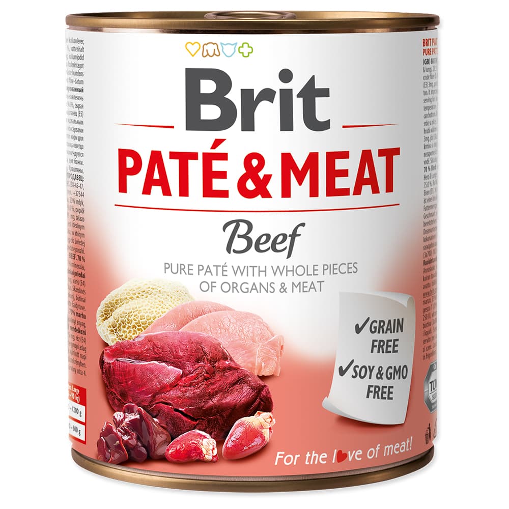 Brit Paté & Meat Adult, 6 x 800 g - Wołowina