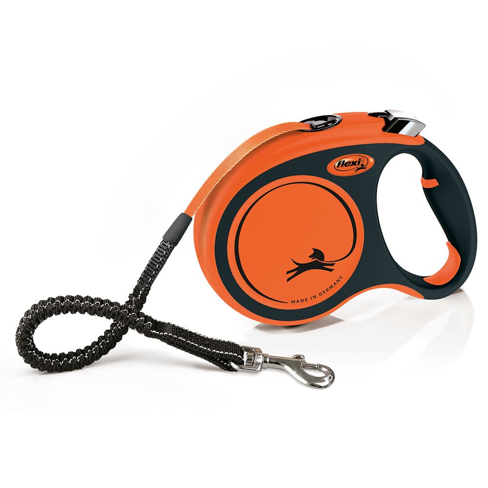 flexi Xtreme smycz taśmowa, pomarańczowa, 5 m - L: do 65 kg