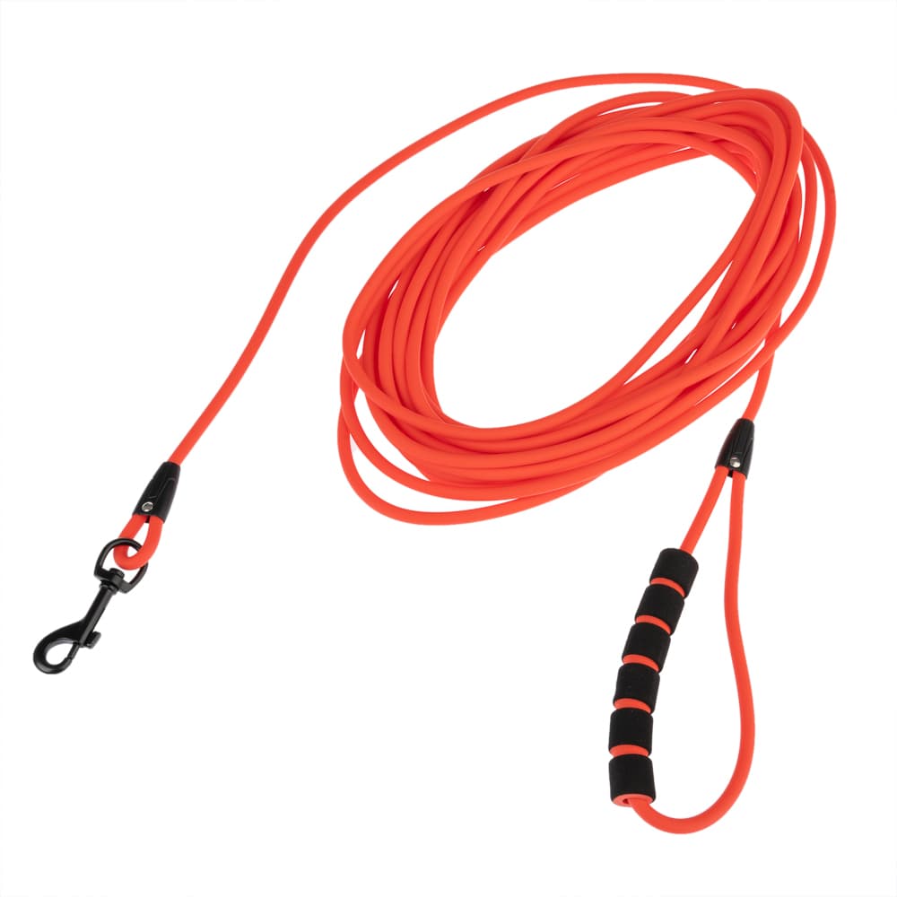 Smycz treningowa Neo Comfort TIAKI, czerwona - Dł. 10 m, szer. 6 mm