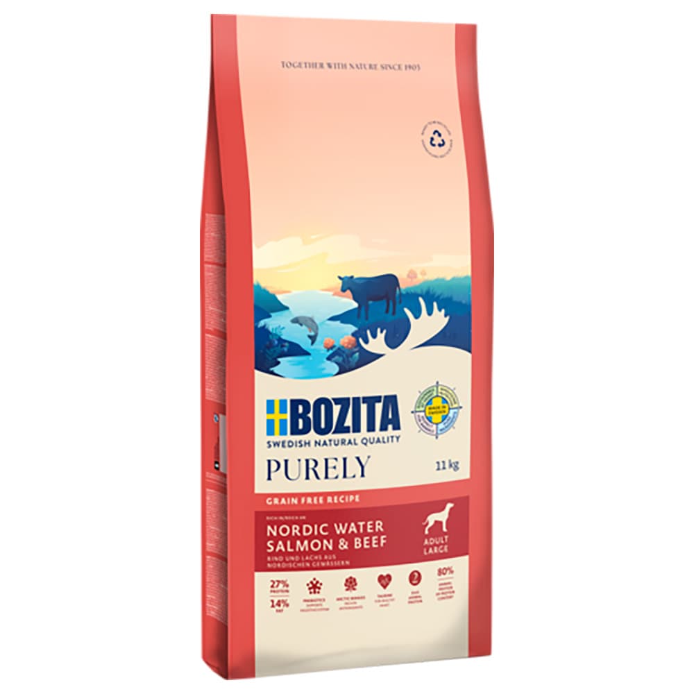 Bozita Grain Free dla dużych psów, łosoś i wołowina  - 11 kg