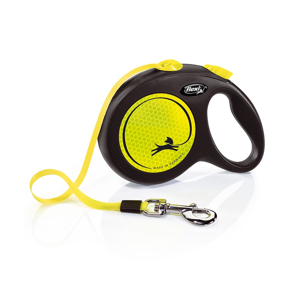 flexi New Neon smycz taśmowa 5 m - L: do 50 kg
