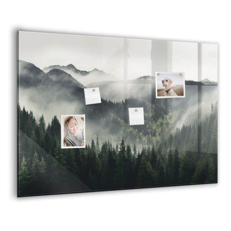 Tablica Magnetyczna Do Kuchni Wallfluent 100x70 cm Zielone drzewa i leśna ścieżka 1 szt.
