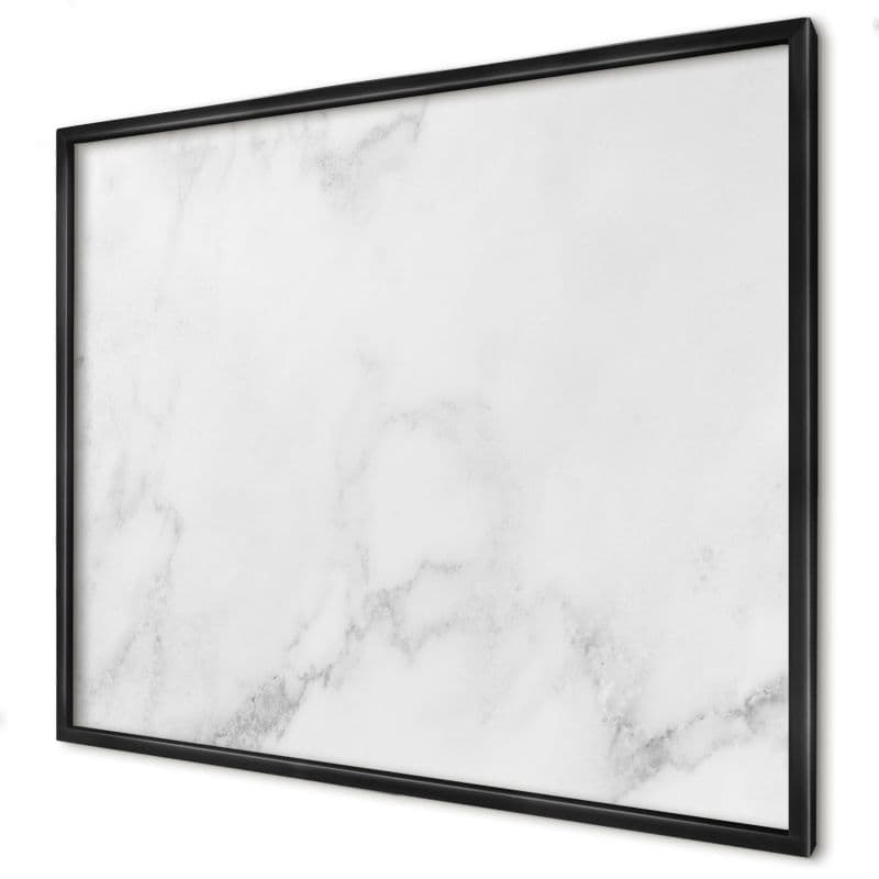 Tablica magnetyczna ozdobna Wallfluent 80x60 Elegancki marmur w czarnej ramie 1szt