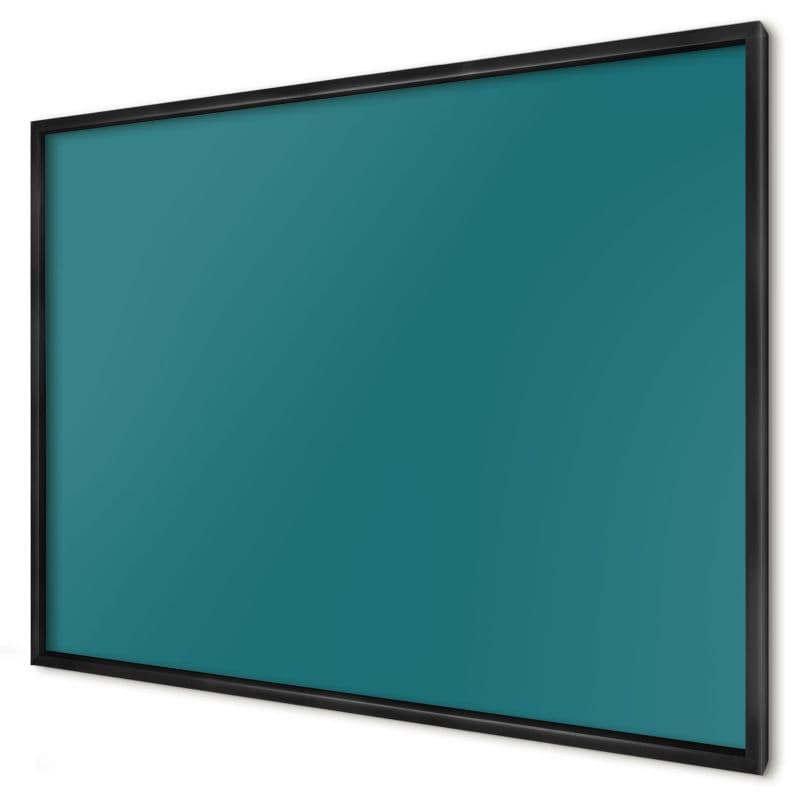Dekoracyjna tablica magnetyczna Wallfluent 100x70 Ciemny turkusowy w czarnej ramie 1szt