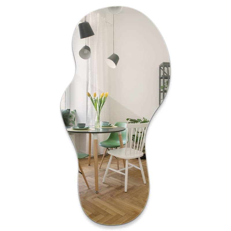 Duże Designerskie Lustro Organiczne Tulup 50x100 cm Na Ścianę Do Nowoczesnych Wnętrz 1 szt.