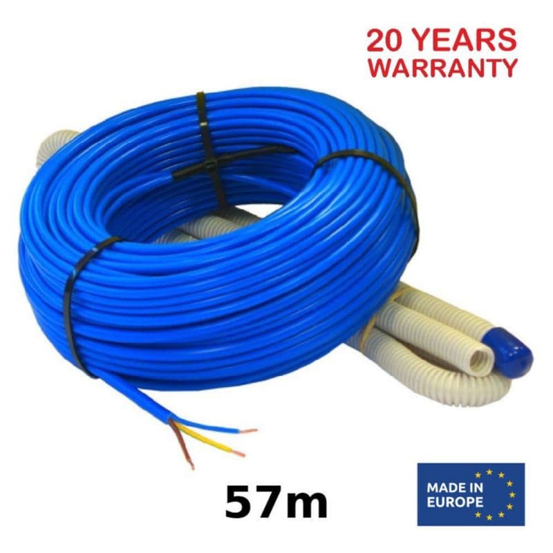 Kabel grzewczy 57 m THC20-57, 20 W/m, 230 V, 1140 W  1 szt.
