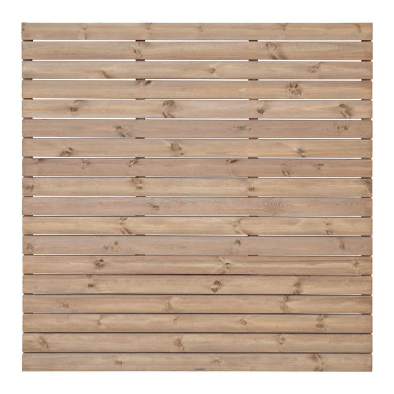 Płot Niko 180 x 180 cm deska 15 x 95 cm brązowy
