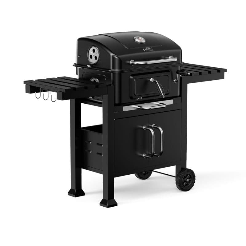 Grill węglowy ogrodowy KOLER EMBER CH2 Stal Emaliowana Ruszt Żeliwny Składane Półki 1 szt.