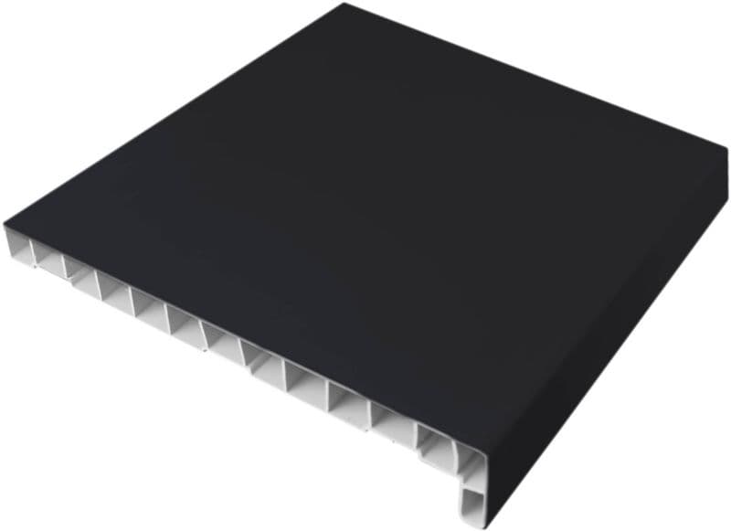 Parapet wewnętrzny PCV Geom 30 x 156 cm grafit