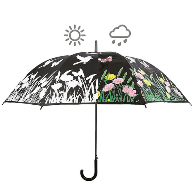Parasol Esschert Design Kwiecista zmieniający kolor automatyczny 118 cm wys. 95 cm 1 szt.