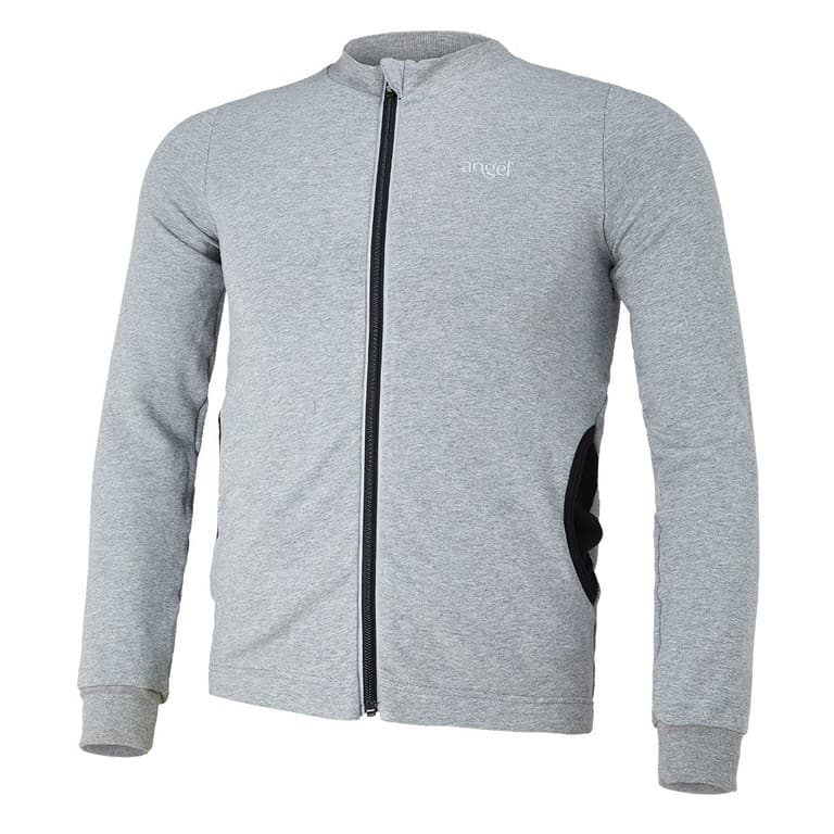Bluza REFLEX smyk rozpinana Outlast® - szary melanż 152
