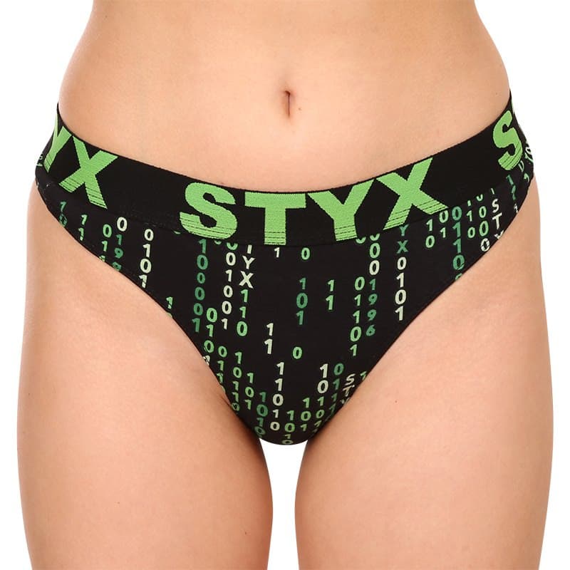 Stringi damskie Styx sportowy kod gumowy (IT1152) M
