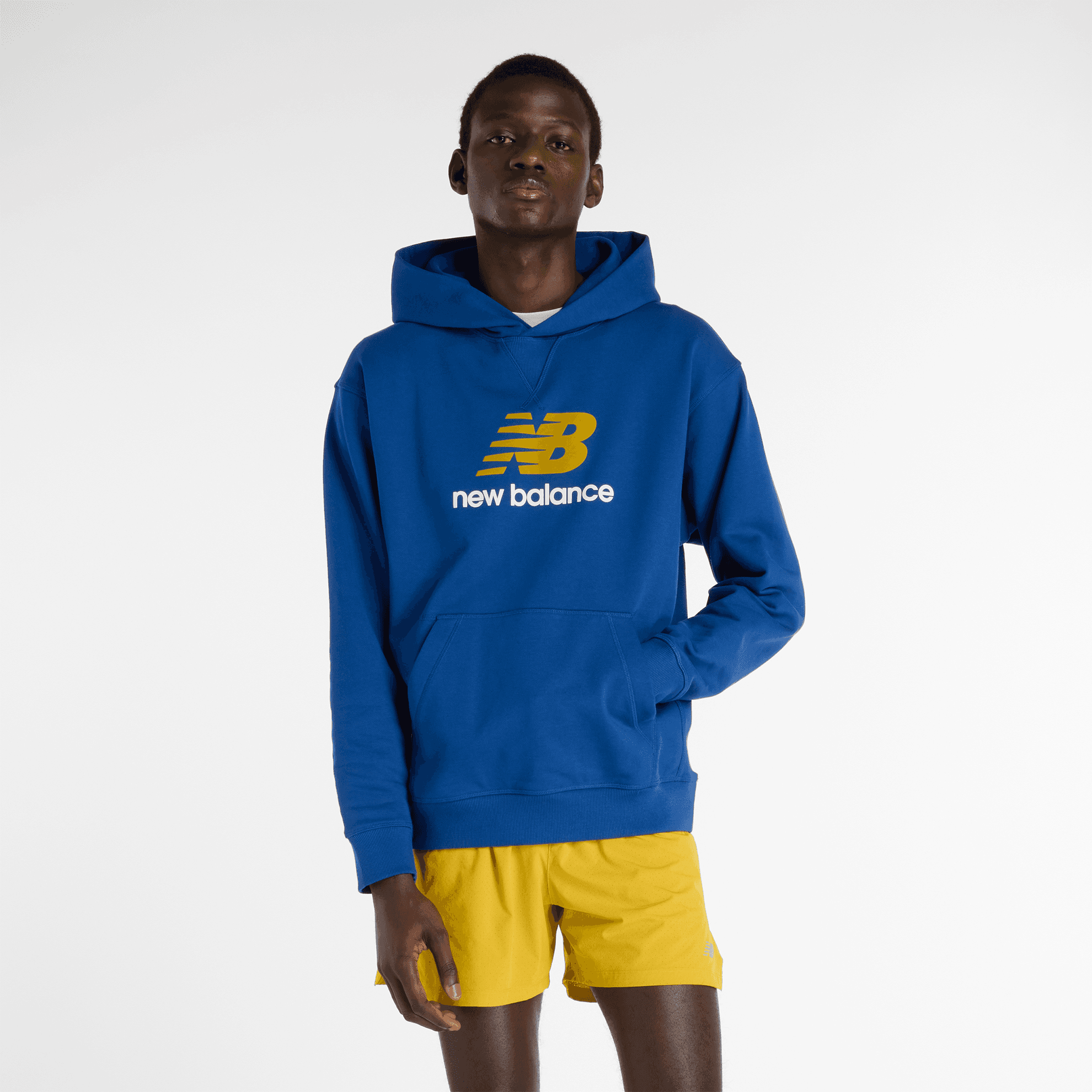 Bluza męska New Balance MT51512GAB – niebieska