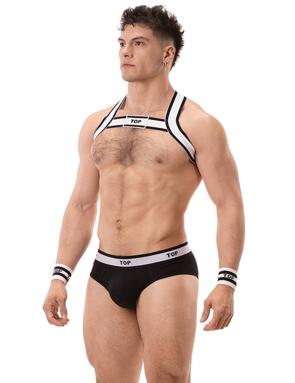 Slipy Brief Top Black-White Barcode Berlin
