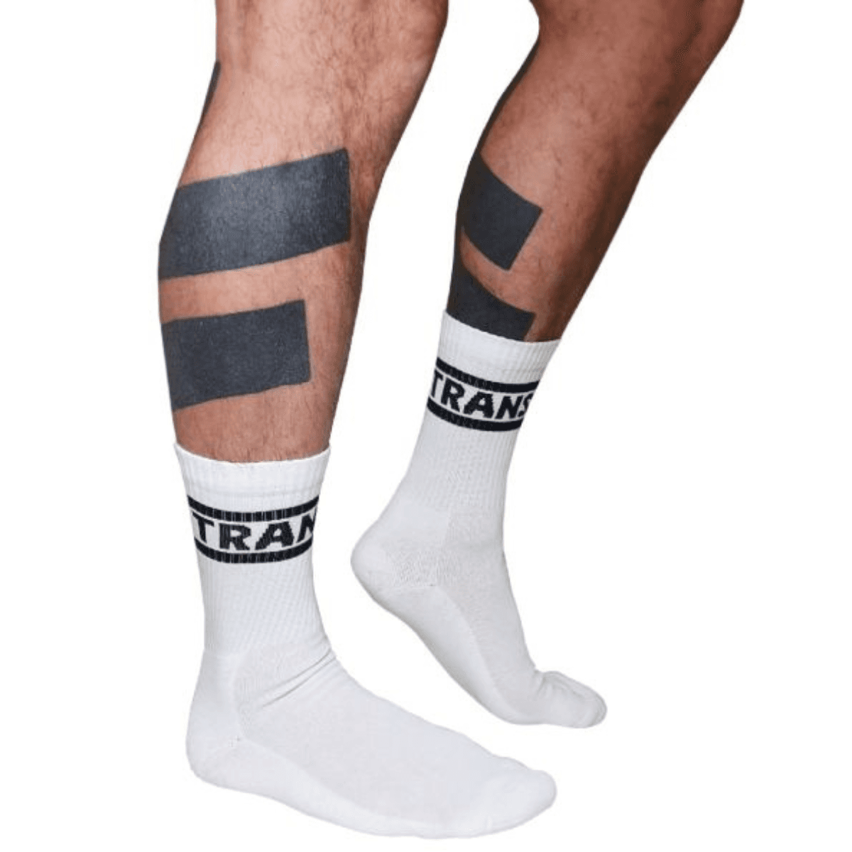 Crew Socks Trans White Mister B
