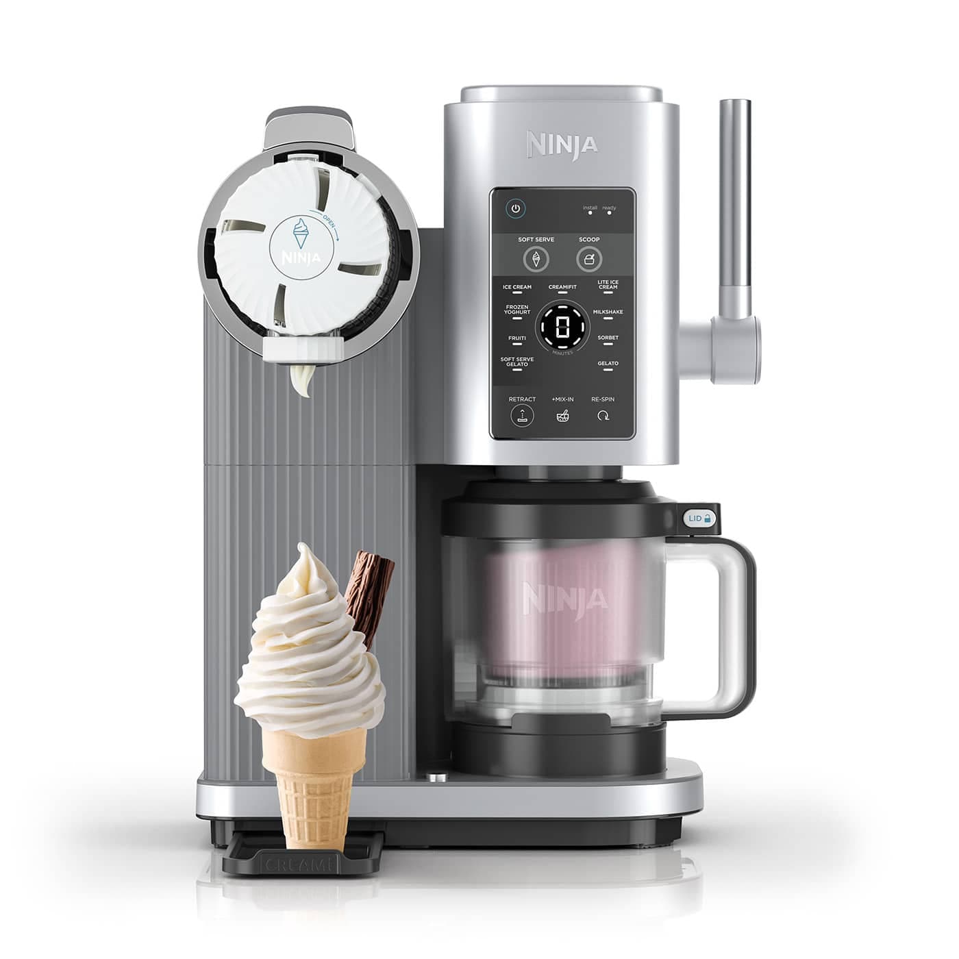 Ninja CREAMi Scoop & Swirl Maszynka do lodów tradycyjnych i włoskich 13 w 1 NC701EU