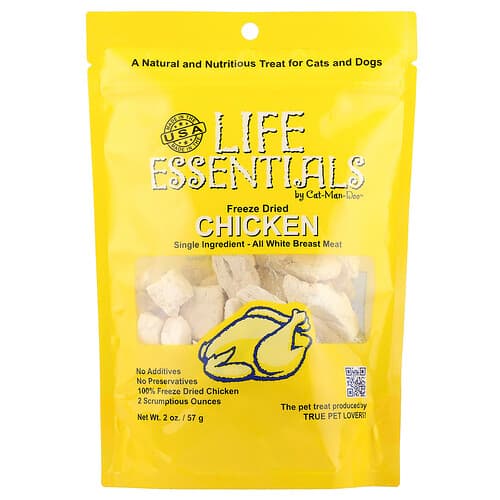 Cat-Man-Doo  Life Essentials  kurczak liofilizowany  dla kotów i psów  57 g