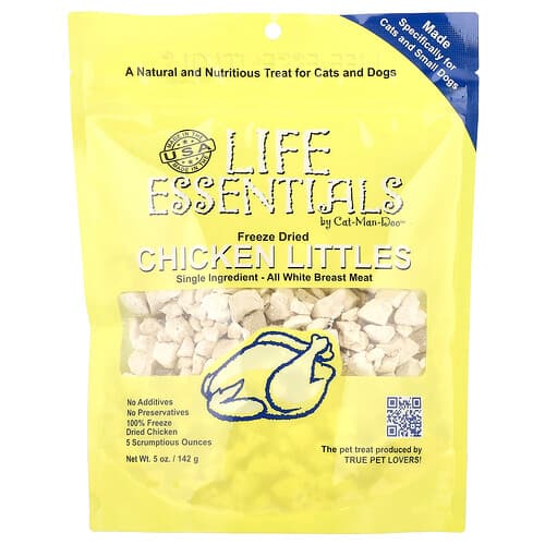 Cat-Man-Doo  Life Essentials  liofilizowany kurczak Littles  dla kotów i psów  142 g