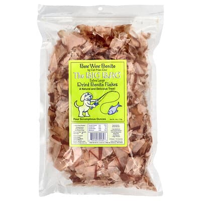 Cat-Man-Doo  Bow Wow Bonito  The Big Bag  suszone płatki Bonito dla psów  bardzo duże  114 g