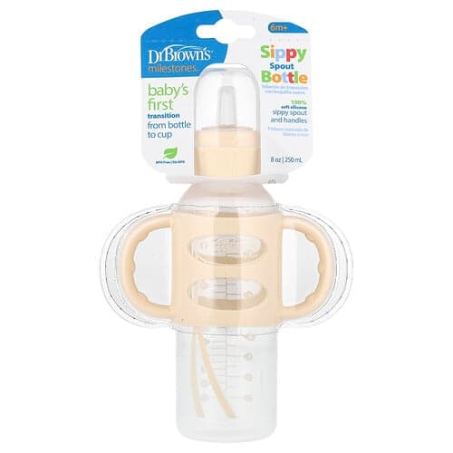 Dr. Brown's  Butelka Sippy Spout  od 6 miesięcy  kremowa  250 ml