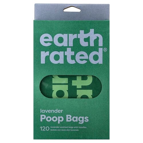 Earth Rated  Torebki na odchody z rączką  lawendowe  120 torebek z rączką