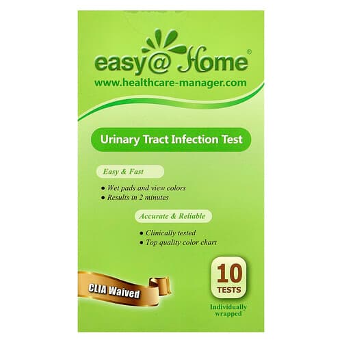 Easy@Home  test na zakażenie dróg moczowych  10 testów pakowanych pojedynczo