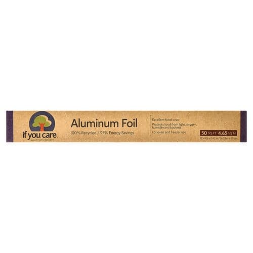 If You Care  Folia aluminiowa z recyklingu w 100%  50 stóp kwadratowych (52 49 stopy x 42 cale)
