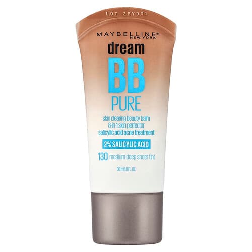 Maybelline  Dream BB Pure  Balsam upiększający oczyszczający skórę  130 Średnio głęboki  przezroczysty pigment  30 ml
