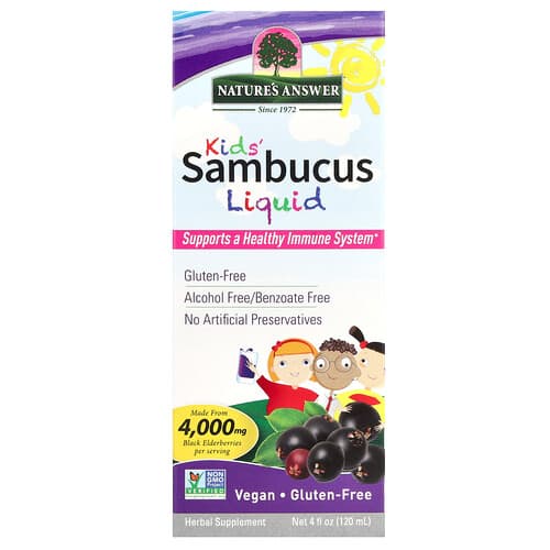 Nature's Answer  Sambucus Kid's Formula  4000 mg  120 ml