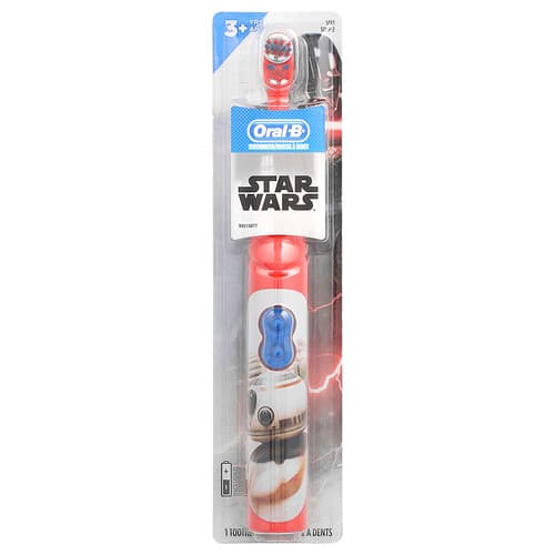 Oral-B  Dzieci  szczoteczka do zębów na baterie  miękka  powyżej 3 lat  Star Wars  1 szczoteczka