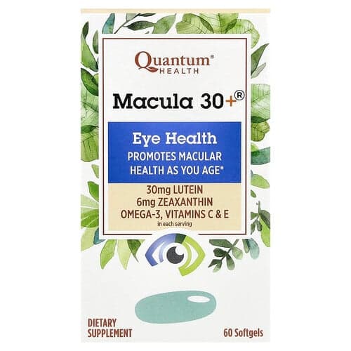 Quantum Health  Macula 30+®  Zdrowie oczu  60 miękkich kapsułek