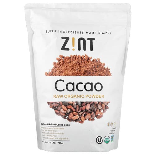 Zint  Surowe organiczne kakao w proszku  907 g